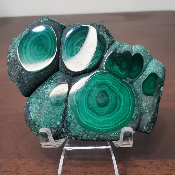 Malachite Crystal Slab 0.42 Pounds - Picture 7 of 12